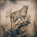 Cheetahs Exotic Jungle Monochrome Mural Wallpaper - pure wallpaper artwork