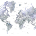 World Map Cities - Norberto Mural Wallpaper - pure wallpaper artwork