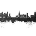 Stamford England Skyline Black & White Mural Wallpaper - pure wallpaper artwork