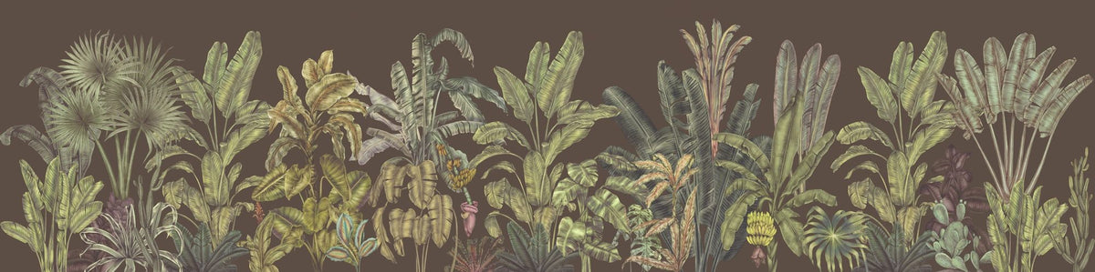 Madagascar Foliage, Mauve Mural Wallpaper - pure wallpaper artwork