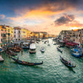 Grand Canal Sunset Mural Wallpaper - pure wallpaper artwork