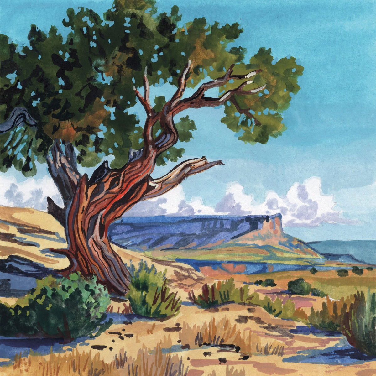 The Wind Shapes the Tree Mural Wallpaper - pure wallpaper artwork