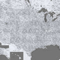 US Map Detailed - Paolo Mural Wallpaper - pure wallpaper artwork