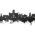 St Albans England Skyline Black & White Mural Wallpaper - pure wallpaper artwork