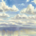Cloud Drift Mural Wallpaper - pure wallpaper artwork