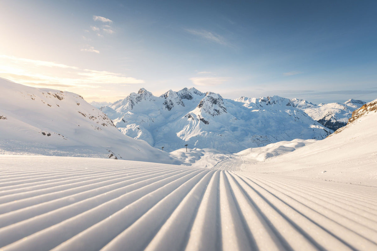 Ski Day Mural Wallpaper - pure wallpaper artwork