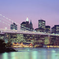 Illuminated Bridge Mural Wallpaper - pure wallpaper artwork