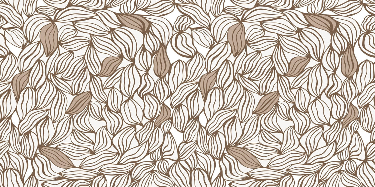 Negative Leaf, Cinnamon Mural Wallpaper - pure wallpaper artwork