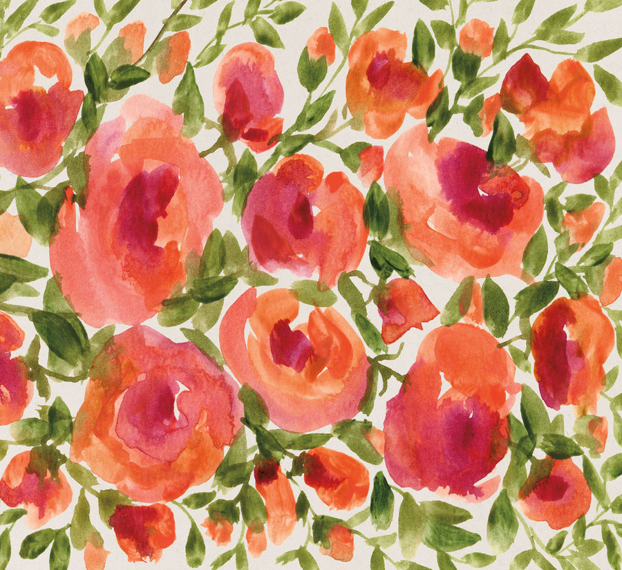 Coral Blooms Mural Wallpaper