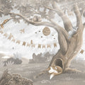 Oak Hill Slumber, Beige Mural Wallpaper - pure wallpaper artwork