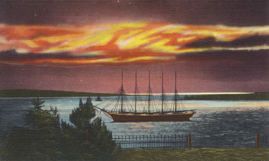 Greetings From a Ship Mural Wallpaper