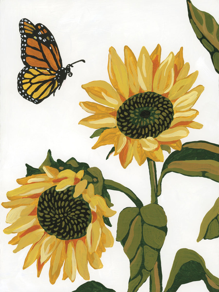 September Sunflowers II Mural Wallpaper