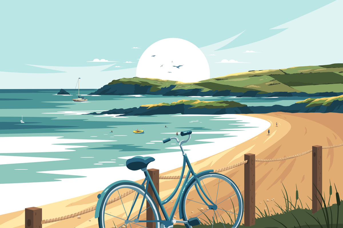 Travel Cornwall Mural Wallpaper - pure wallpaper artwork