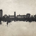 Oldham England Skyline Concrete Mural Wallpaper - pure wallpaper artwork