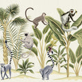 Where the Monkey's Play Mural Wallpaper - pure wallpaper artwork