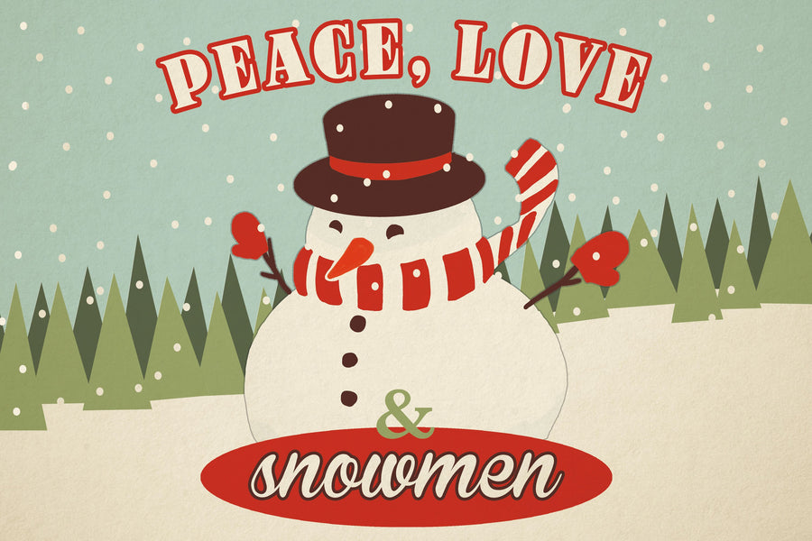 50s Christmas I Mural Wallpaper