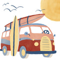 Surf Bus No.1 Mural Wallpaper - pure wallpaper artwork