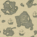 Treasure Map Washed Mural Wallpaper - pure wallpaper artwork