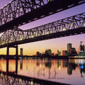 Urban Twilight Crossing Mural Wallpaper - pure wallpaper artwork
