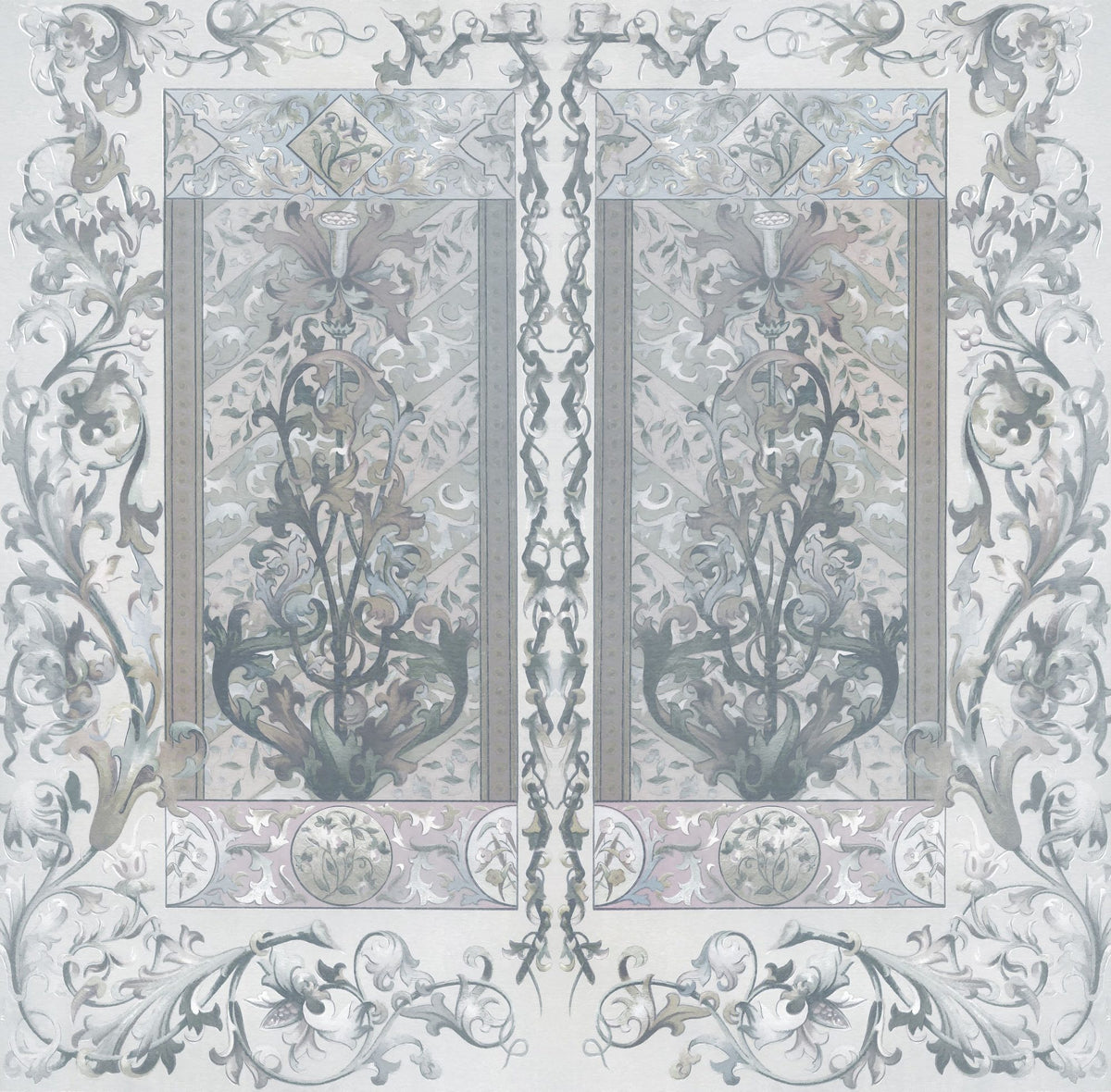 Plant Fantasy Ornament, Stone Mural Wallpaper - pure wallpaper artwork