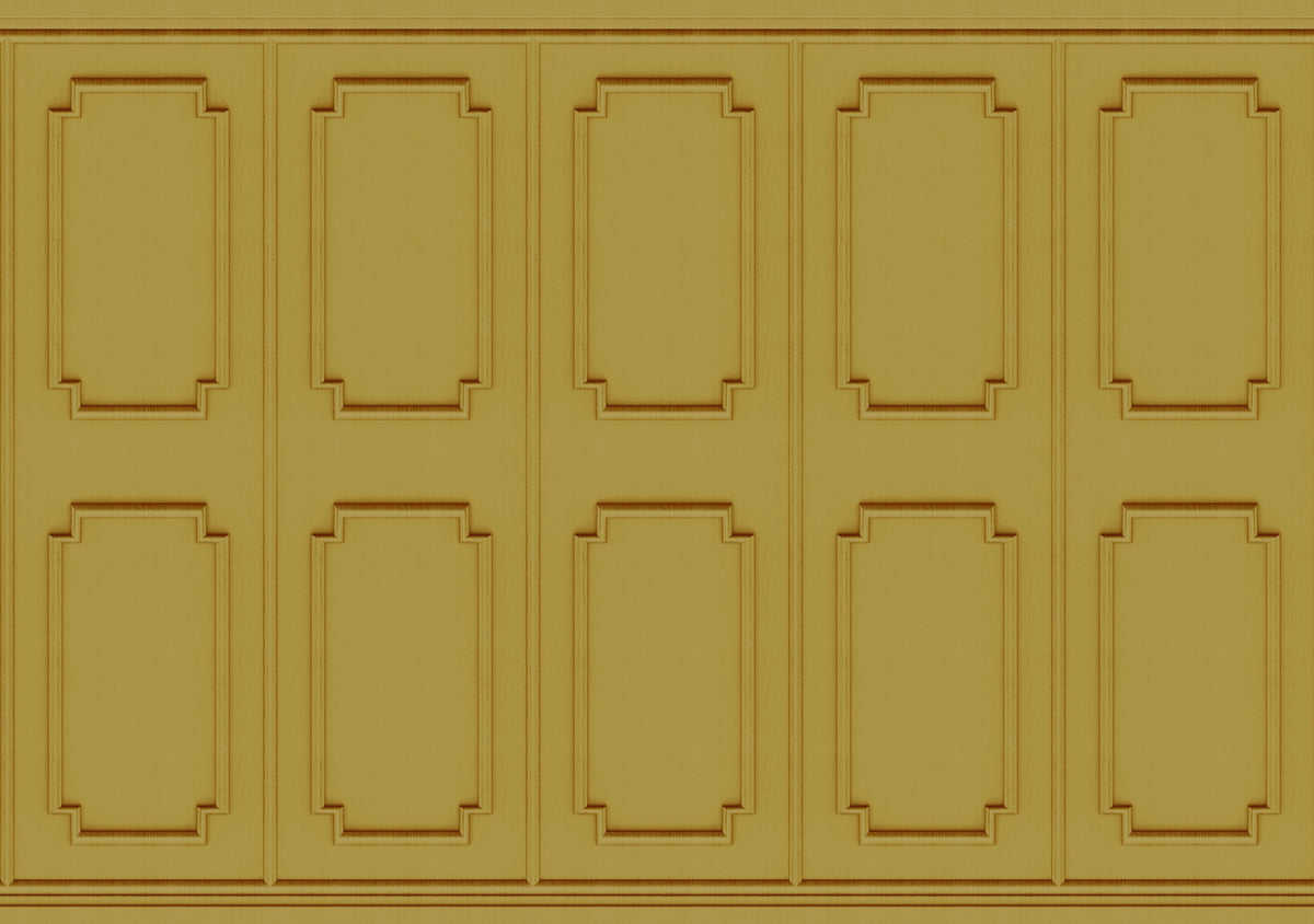Faux Wall Panel Moulding, Sunflower Yellow Mural Wallpaper - pure wallpaper artwork