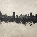 Wigan England Skyline Concrete Mural Wallpaper - pure wallpaper artwork