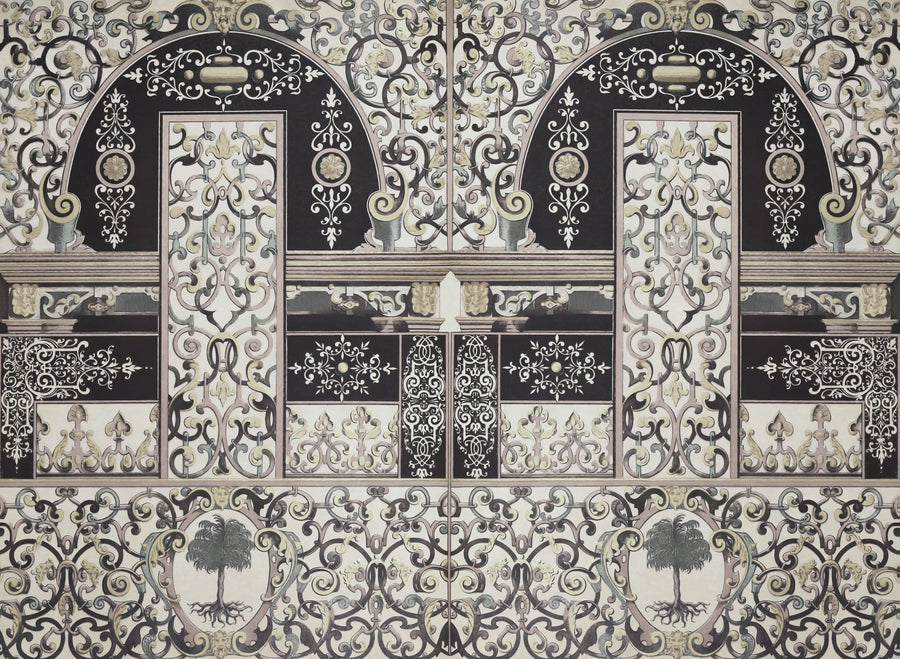 German Renaissance, Yellow Contrast Mural Wallpaper