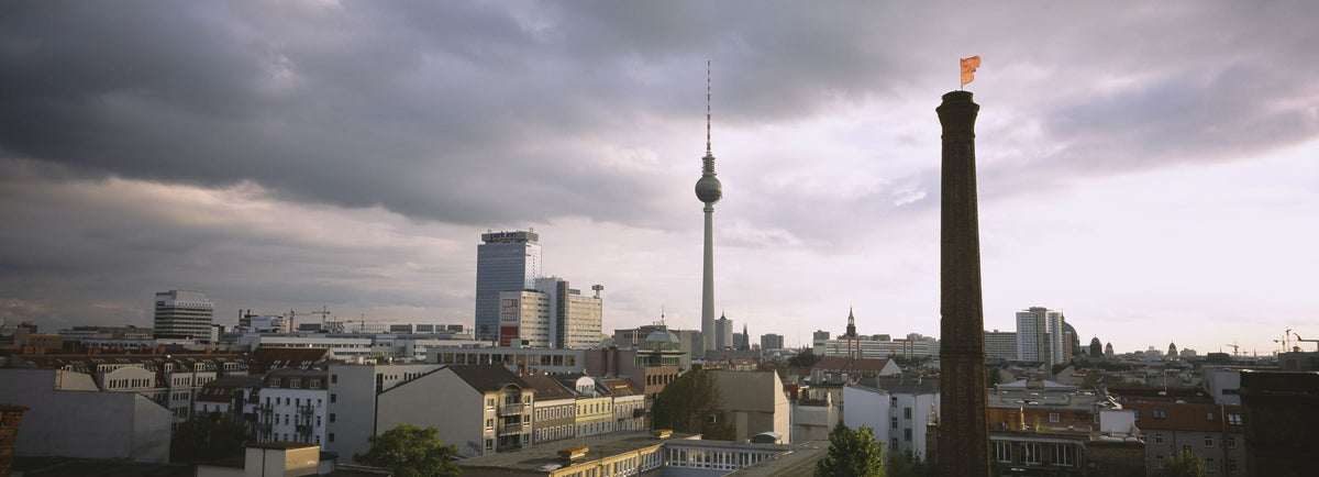 Misty Tower Skyline Mural Wallpaper - pure wallpaper artwork