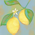 Blue Lemon II Mural Wallpaper - pure wallpaper artwork