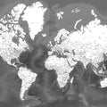 World Map Cities - Olson Mural Wallpaper - pure wallpaper artwork