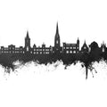Perth Scotland Skyline Black & White Mural Wallpaper - pure wallpaper artwork