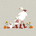 Ducks in the Pumpkin Patch IX Mural Wallpaper - pure wallpaper artwork