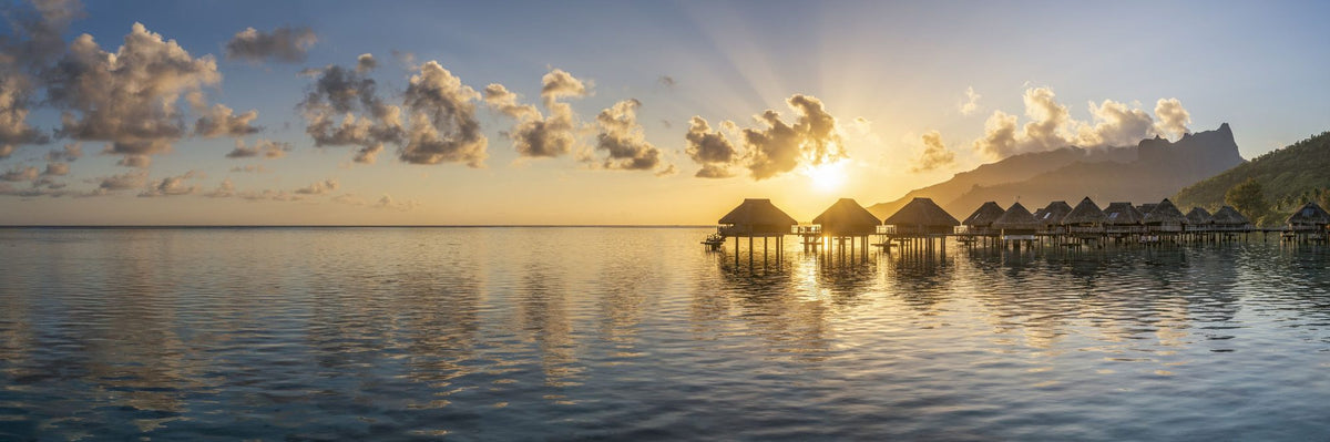 Lagoon Sunrise Mural Wallpaper - pure wallpaper artwork
