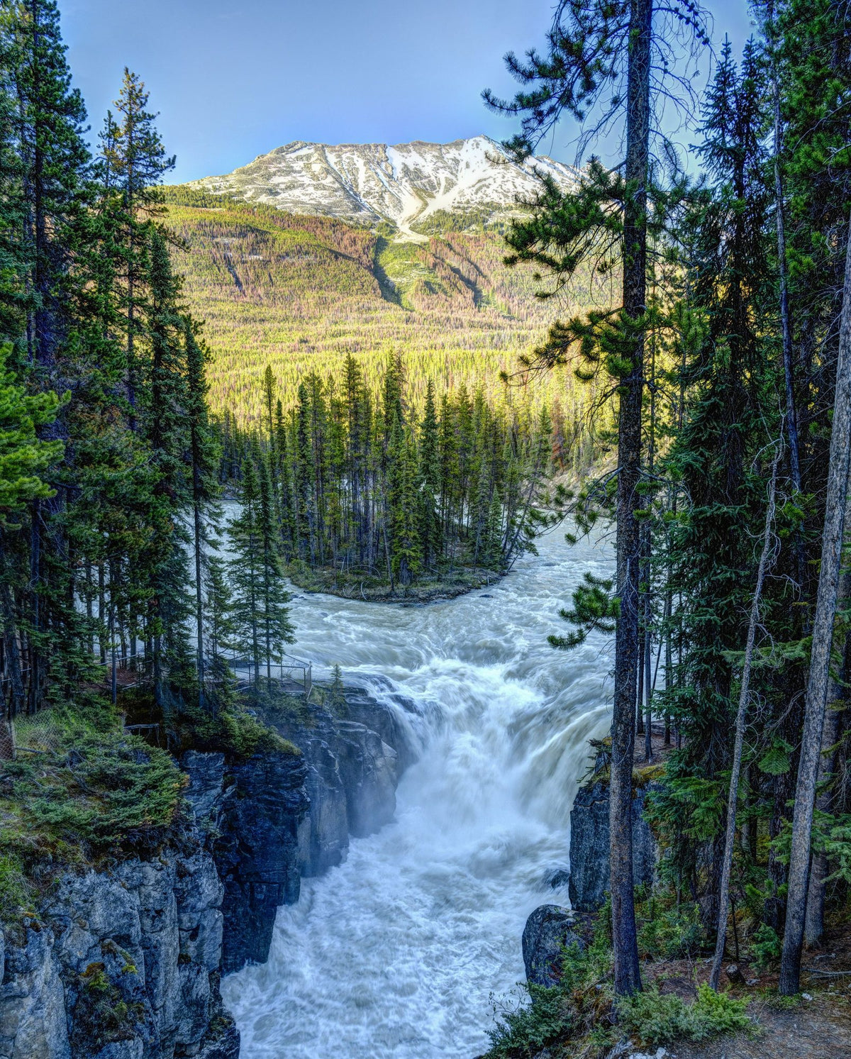Sunwapta Falls Mural Wallpaper - pure wallpaper artwork