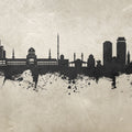Damascus Syria Skyline Concrete Mural Wallpaper - pure wallpaper artwork