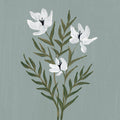 Pretty Little Flower IV Slate Blue Mural Wallpaper - pure wallpaper artwork