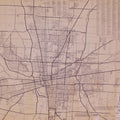 Map of Columbus Ohio and Vicinity Mural Wallpaper - pure wallpaper artwork