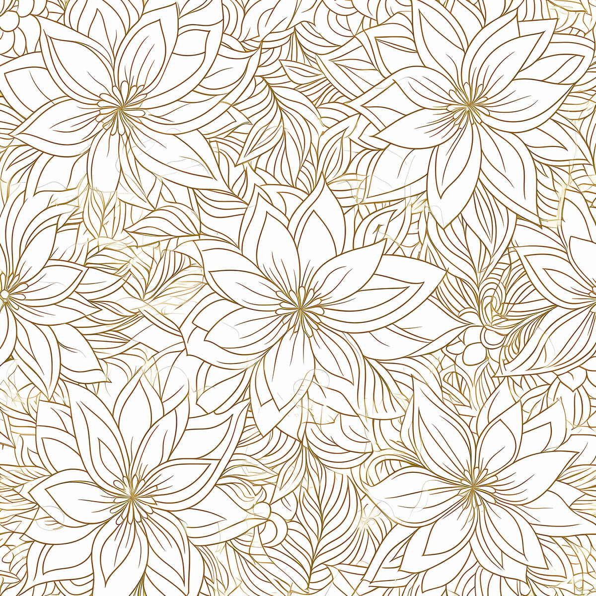 Pentaflower Mural Wallpaper - pure wallpaper artwork