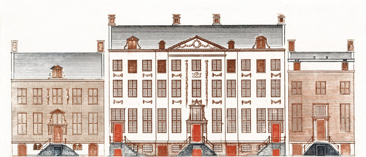 Amsterdam Grachtenhäuser III Wandtapete