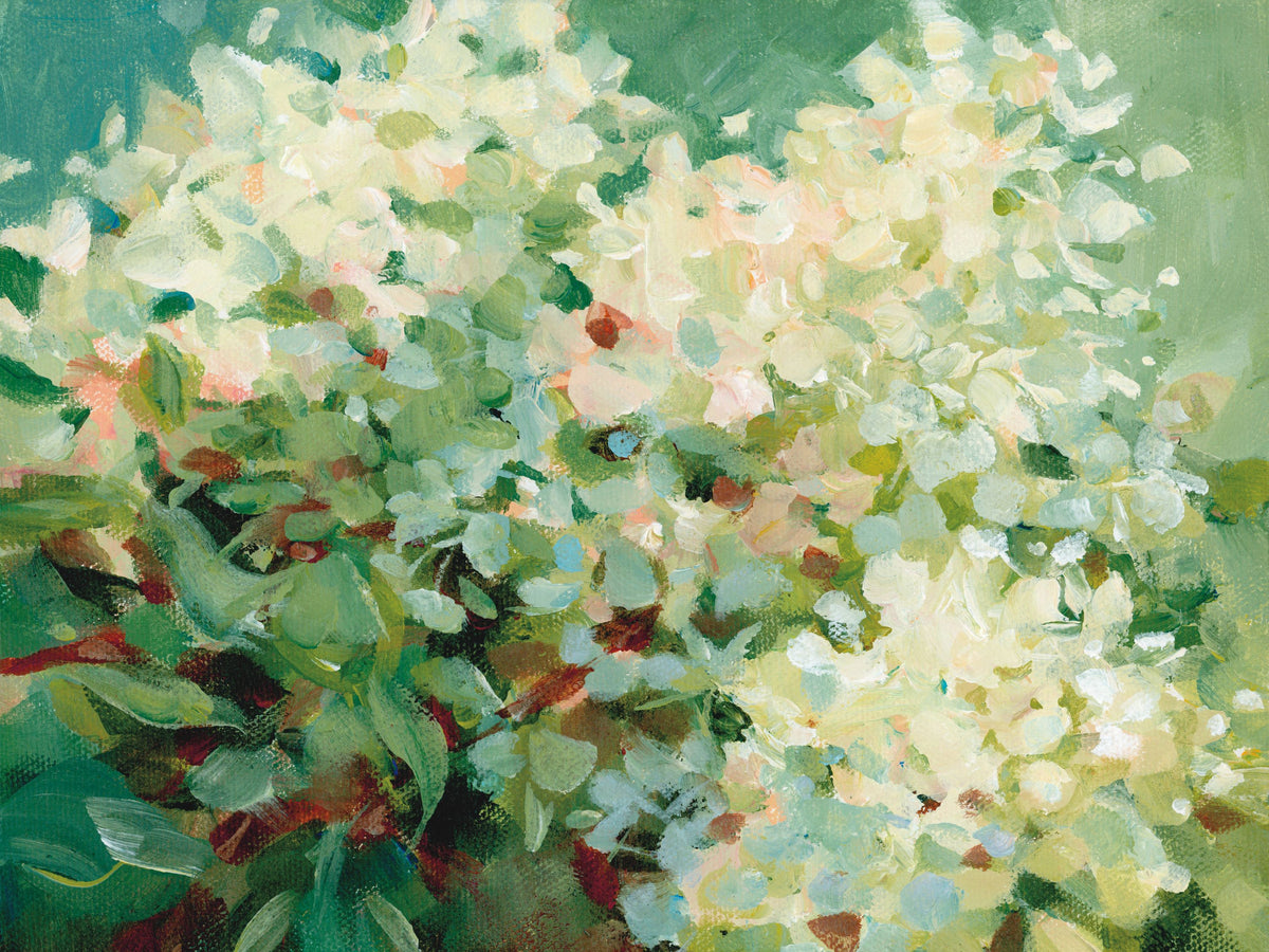 Humble Hydrangea Mural Wallpaper - pure wallpaper artwork
