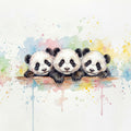 Panda - Cute Baby Animals Series Mural Wallpaper - pure wallpaper artwork