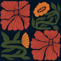 Modern Blooms I Mural Wallpaper - pure wallpaper artwork
