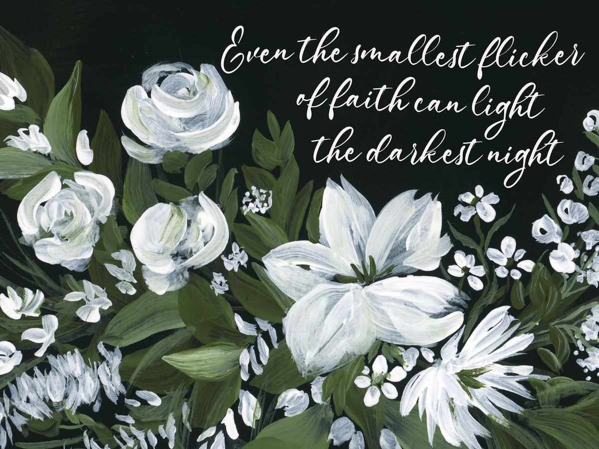 Moody Wildflowers Mural Wallpaper - pure wallpaper artwork