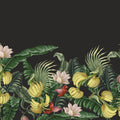 Banana Bloom Border Mural Wallpaper - pure wallpaper artwork