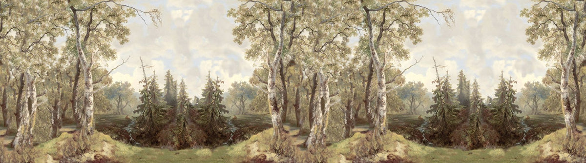 Forest Wallpaper Mural – Woodland Wall Mural – Forest Immersion