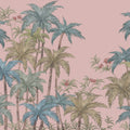 Palm Abode, Peach Mural Wallpaper - pure wallpaper artwork