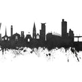 Southampton England Skyline Black & White Mural Wallpaper - pure wallpaper artwork
