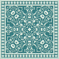 Mission Cement Tiles, Teal Mural Wallpaper - pure wallpaper artwork