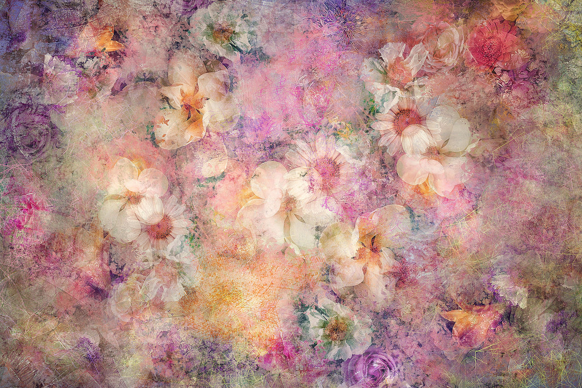 Floral Arcadia Mural Wallpaper - pure wallpaper artwork