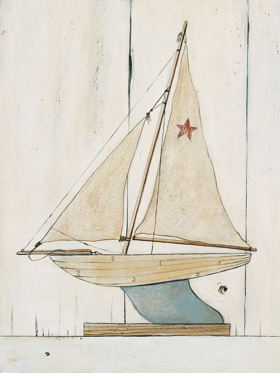 Pond Yacht II Mural Wallpaper